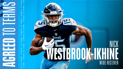 Tennessee Titans wide receiver Nick Westbrook-Ikhine high-points a 2-yard  TD catch amid considerable contact