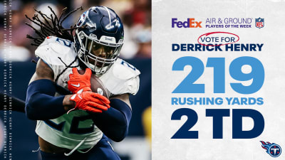 Derrick Henry a Nominee for FedEx Ground NFL Player of the Week