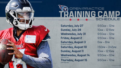 Tennessee Titans training camp practice Tuesday, August 1, 2023