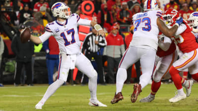 Josh Allen and Dawson Knox Touchdown Celebration, Josh Allen, Mid-season  form. 