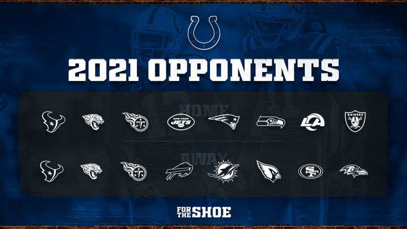 Who Are The Colts Eight Home And Road Opponents For The 2021 Season