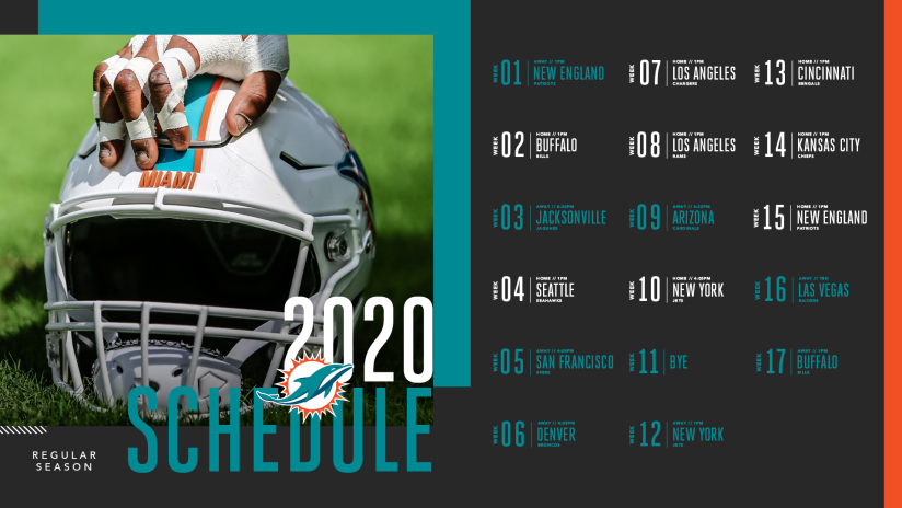 2020 Miami Dolphins Schedule: Complete 