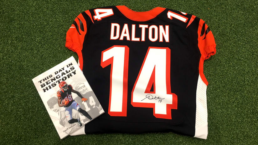 andy dalton autographed jersey
