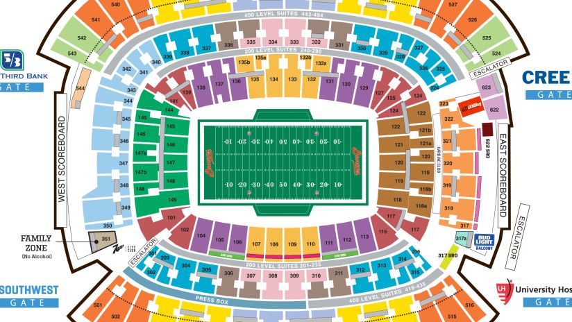 cleveland browns interactive seating chart - Part.tscoreks.org