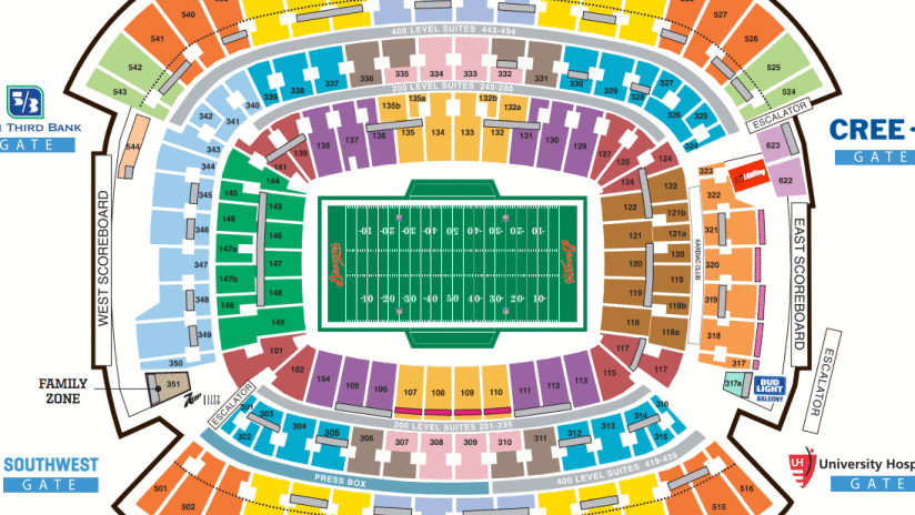 Metricon Stadium Seating Chart