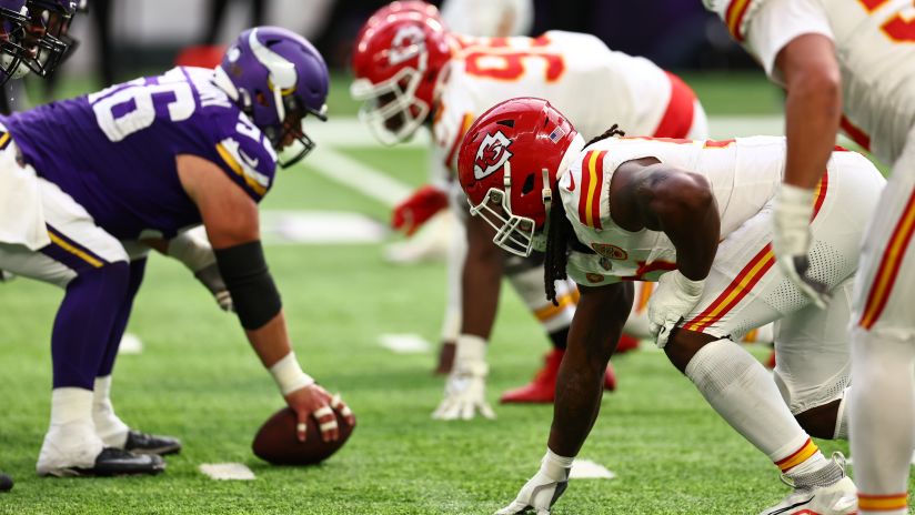 Kansas City Chiefs celebrate in the end zone during the fourth