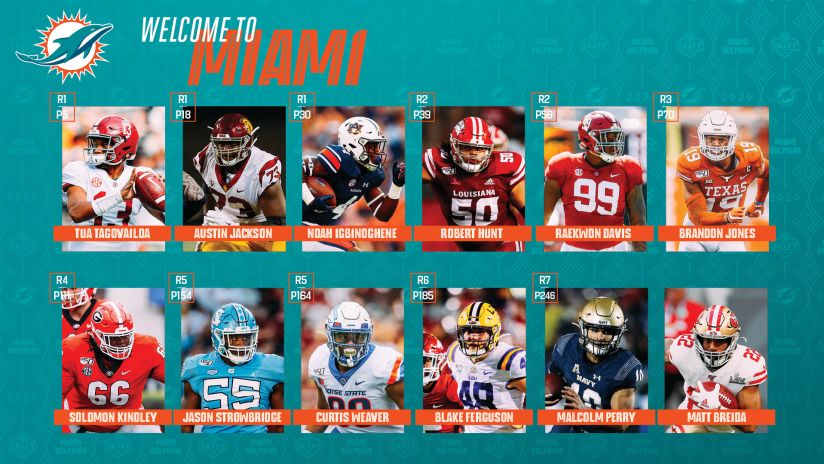 miami dolphins rookie jersey numbers