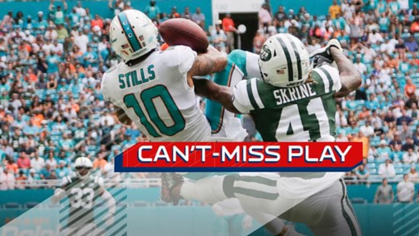 Can T Miss Play Kenny Stills Makes An Incredible Bobble Catch With A Defender All Over Him