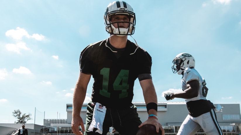 Image result for sam darnold in black practice jersey