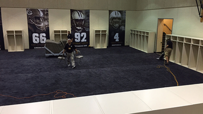 Newly Created Locker Room Ready For Lsu Wisconsin