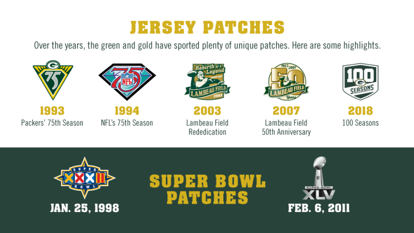 packers jersey with 100 season patch