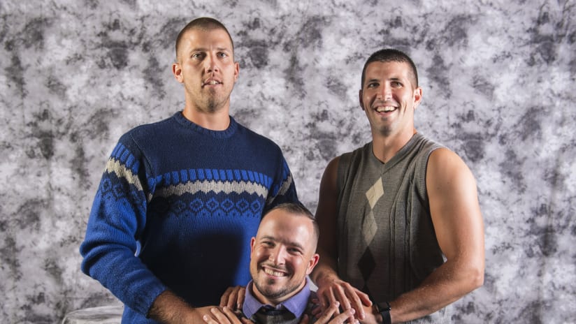 In celebration of Michael Palardy's contract extension, kicker Graham Gano and long snapper J.J. Jansen posed with him for a few truly special photos.