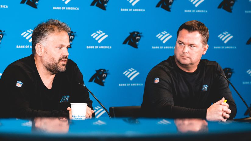 Scott Fitterer, Matt Rhule hold pre-draft press conference