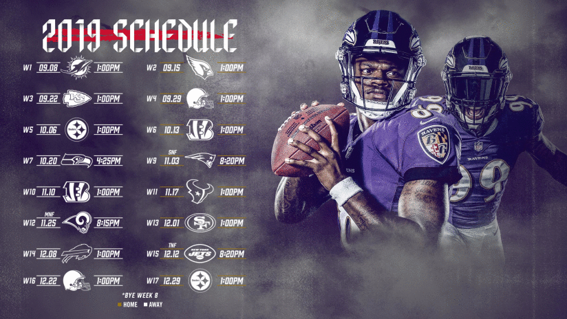 Ravens 2019 Schedule \u0026 Five Biggest 