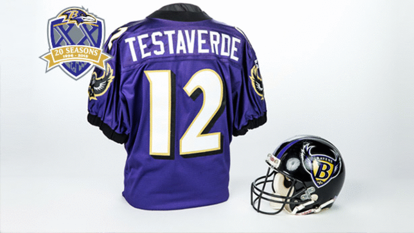 20 Ravens Relics In 20 Years: Vinny Testaverde's 1996 Jersey