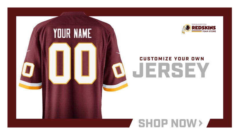 redskins jersey with your name