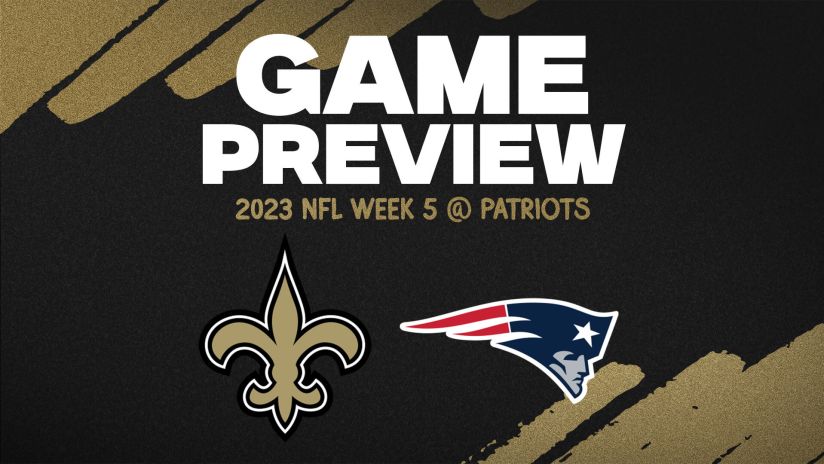 New Orleans Saints at New England Patriots on October 8, 2023