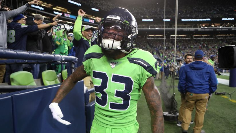 Wide Receiver Percy Harvin #11 of the Seattle Seahawks during pre-game warm  up.