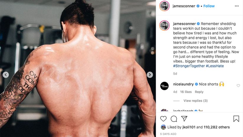 James Conner Looks Absolutely Shredded in New Training Pics