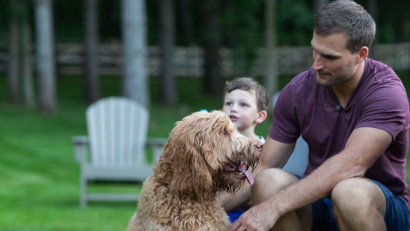 Purple Pups: Justin Jefferson Proud of German Shepherd Apollo's