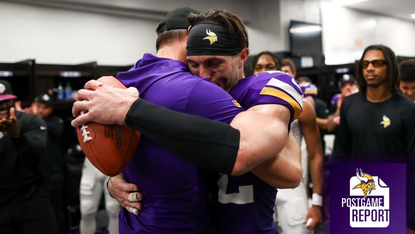 Locker room reaction following Vikings' 37-point loss at home vs