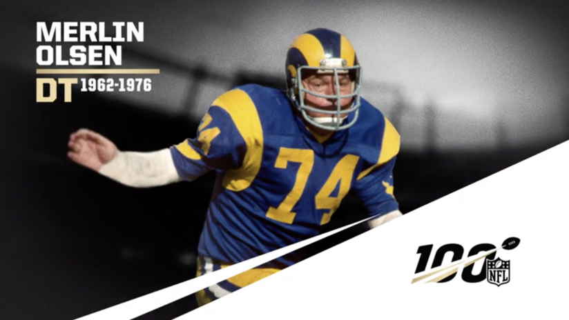 merlin olsen rams jersey