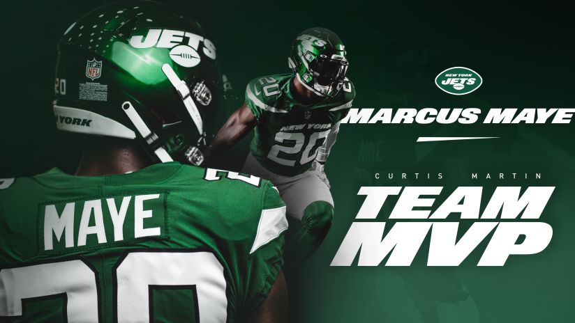 Jets S Marcus Maye Puts His Name On The Wall Voted Curtis Martin Team Mvp