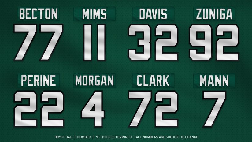 rookie jersey numbers
