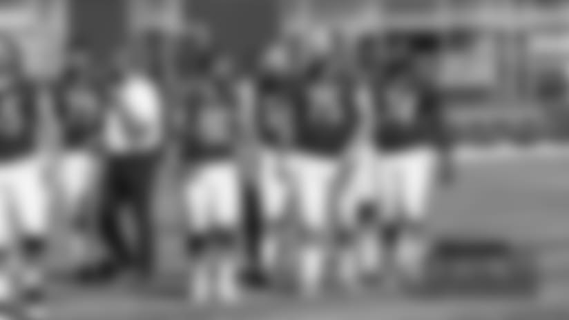 A behind the scenes look at the Chicago Bears team photo at Halas Hall, Sunday, September 16, 2018, in Lake Forest, Illinois.