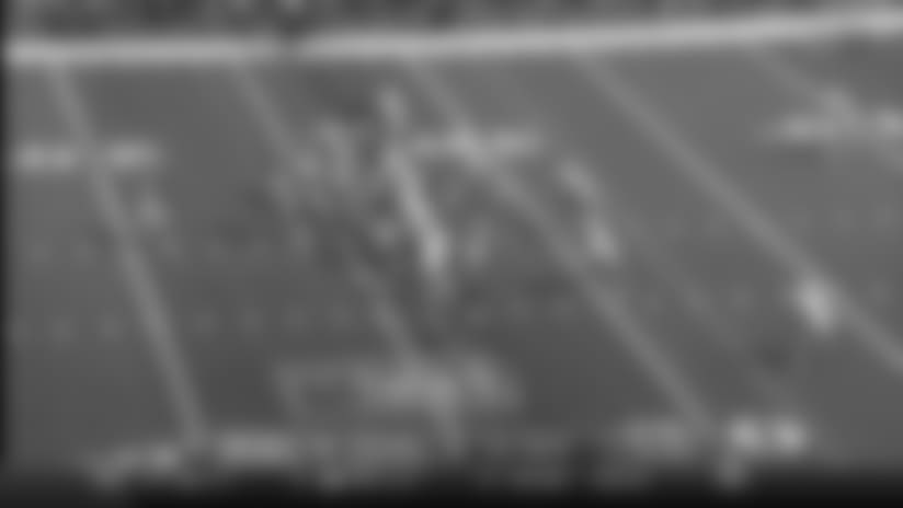 Andy Dalton rolls out to find A.J. Green for a 18-yard catch