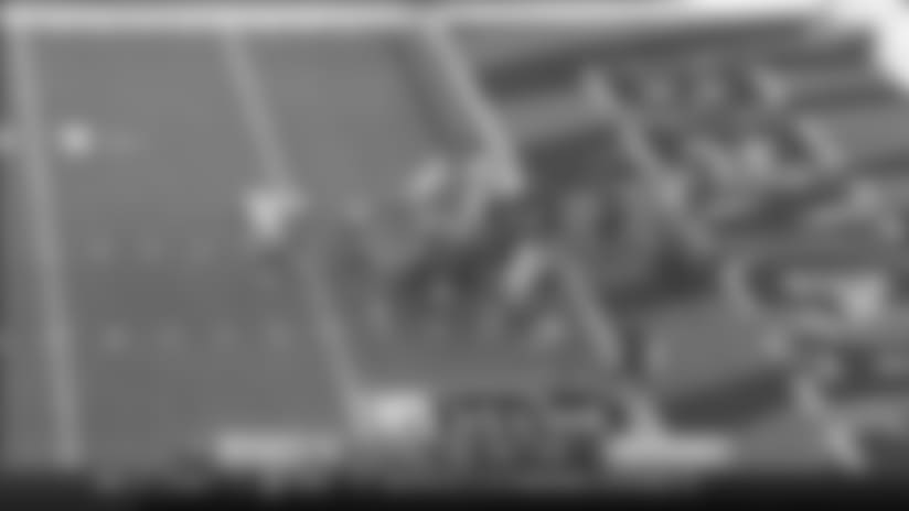 Hubbard immediately greets Conner on huge third-and-goal stop