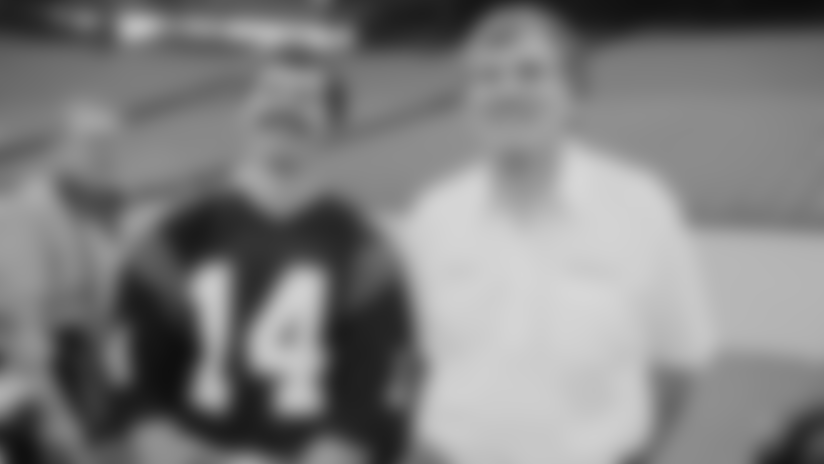 Gregg with Anderson the week of the Super Bowl.