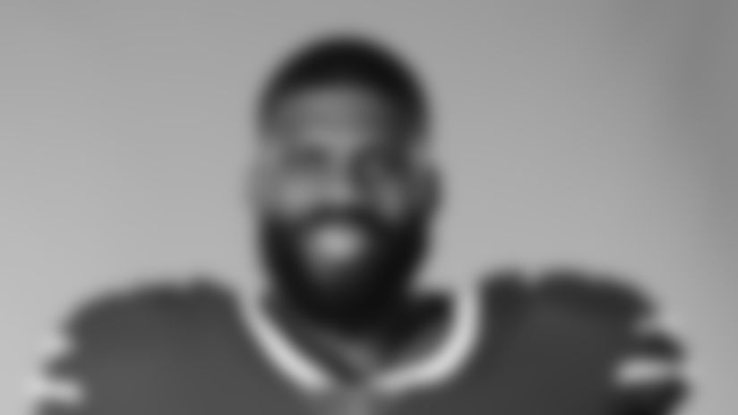This is a 2020 photo of Daryl Williams of the Buffalo Bills NFL football team. This image reflects the Buffalo Bills active roster as of August 1, 2020 when this image was taken. (AP Photo)