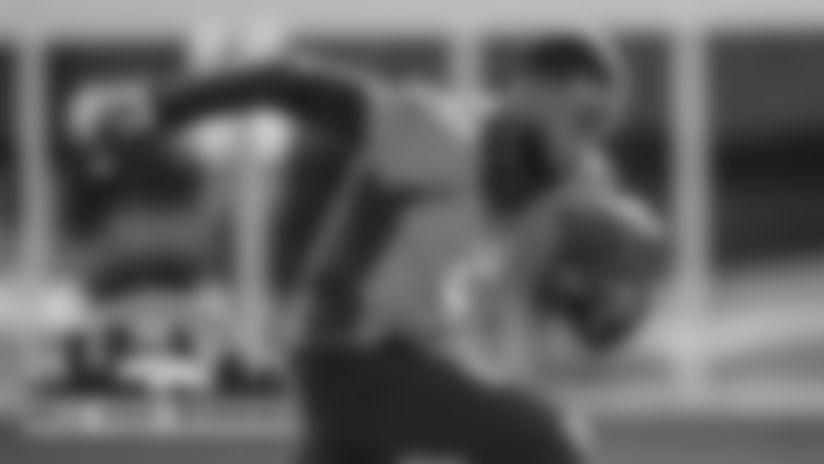 Hinton, who is “in the hunt for one of those spots” as Fangio said, has proved reliable for the team’s quarterbacks.