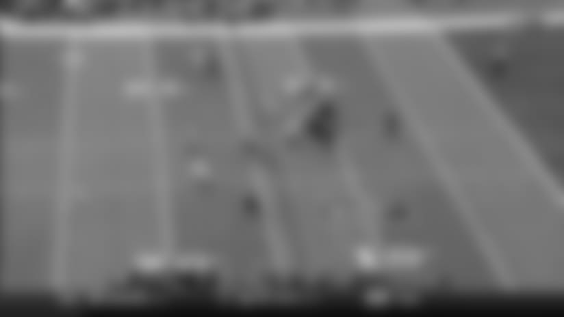 Landry zig zags down the sidelines for a 27-yard gain