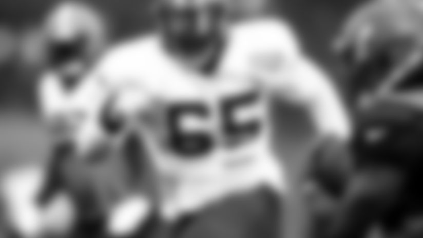 Defensive tackle Larry Ogunjobi (65) during practice on September 4, 2019