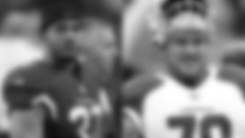 RB D.J. Foster (left) and G Evan Boehm