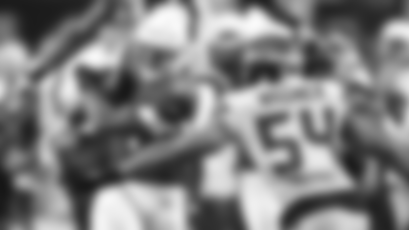 LB Bobby Wagner, shown here tackling RB David Johnson, has helped the Seattle defense remain solid after several high-profile defections this offseason
