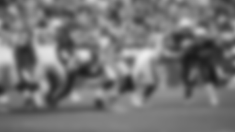 Rams QB Jared Goff is strip-sacked by DE Benson Mayowa at a Cardinals 2018 home game