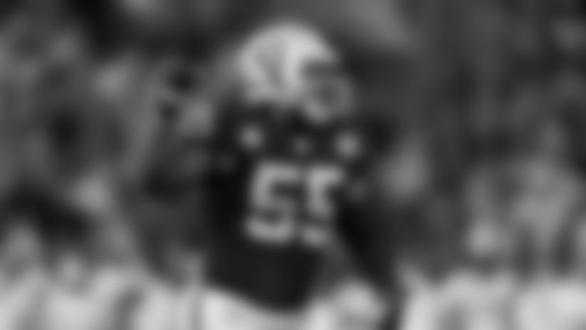 Oakland Raiders outside linebacker Vontaze Burfict (55) celebrates after a play during an NFL football game against the Denver Broncos, Monday, Sept. 9, 2019, in Oakland, Calif. The Raiders defeated the Broncos, 24-16. (Ryan Kang via AP)