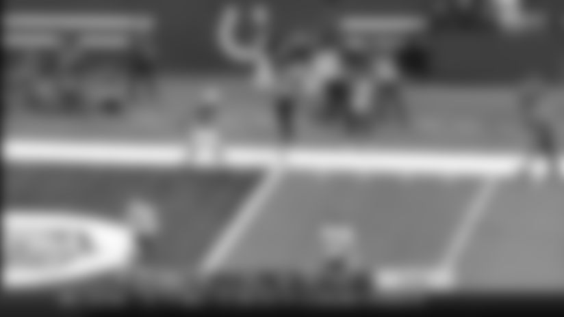 Go inside Andrew Luck's helmet as he finds wide receiver T.Y. Hilton for the tip-toe TD | True View