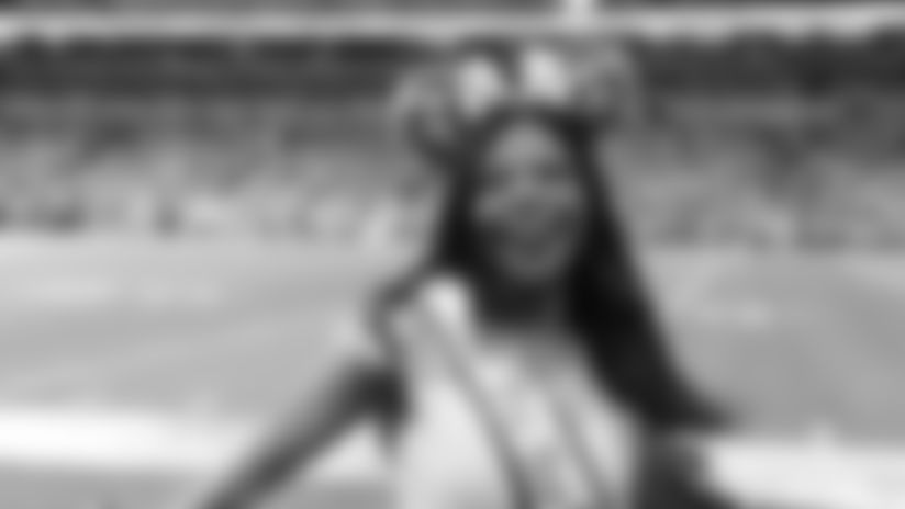 Look back at the best images of the Indianapolis Colts cheerleaders on the field at Lucas Oil Stadium as the team hosted the Carolina Panthers.