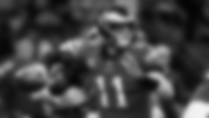 QB Carson Wentz
Philadelphia Eagles vs. New Orleans Saints at the Mercedes-Benz Superdome on November 18, 2018