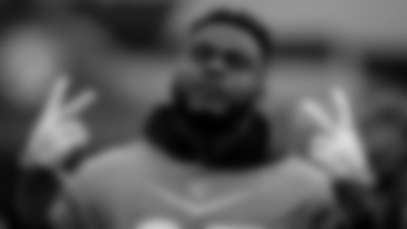 Atlanta Falcons defensive tackle Grady Jarrett #97 at the 2020 NFL Pro Bowl in Orlando, Fla. (Photo by Kara Durrette/Atlanta Falcons)