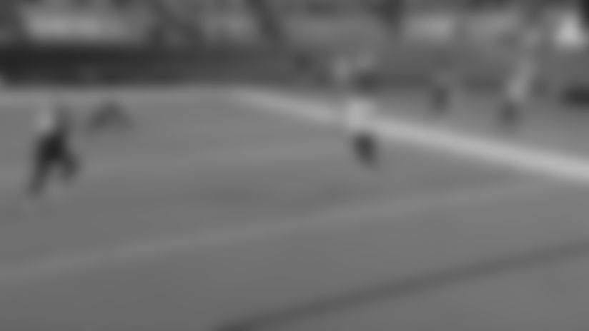 Matt Ryan rushes for a 13-yard touchdown vs. Carolina Panthers