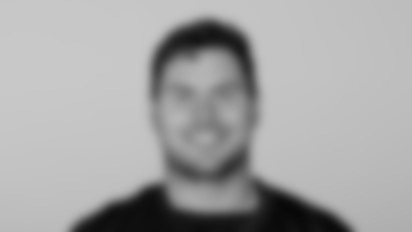 This is a 2021 photo of Drew Dalman of the Atlanta Falcons NFL football team. This image reflects the Atlanta Falcons active roster as of May 12, 2021 when this image was taken. (AP Photo)