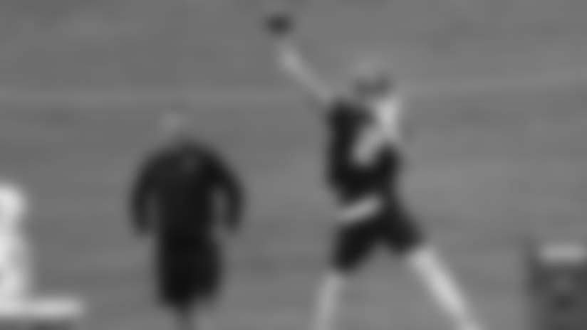 Atlanta Falcons quarterback Matt Ryan (2) throws a pass as offensive coordinator Steve Sarkisian looks during NFL football minicamp, Tuesday, June 12, 2018, in Flowery Branch, Ga. (AP Photo/John Bazemore)