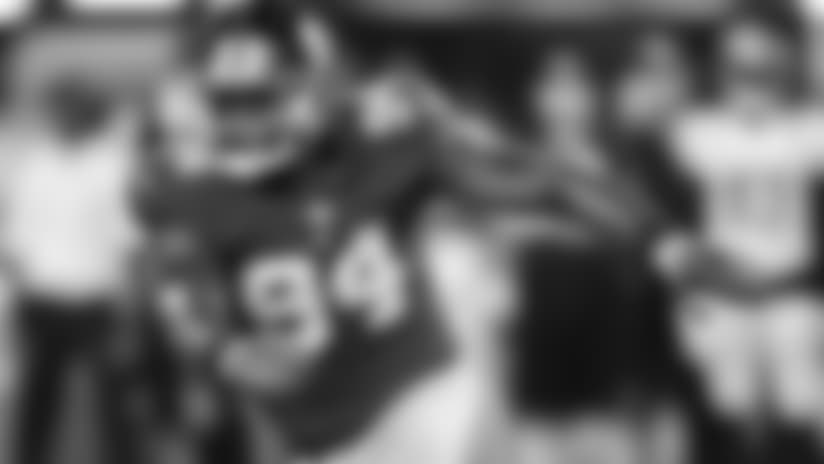 DT DALVIN TOMLINSONDefensive coordinator Steve Spagnuolo saw the second-round draft pick make a big jump from last week to this week. “He’s played a little bit more violent,” he said. “I think he’s getting a little more comfortable with the guys he’s playing with. I’m really encouraged by him.”