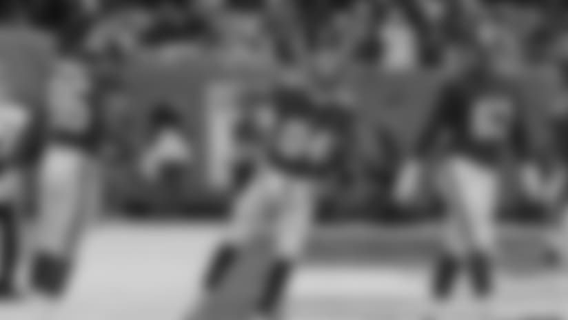WR HUNTER SHARPPlaying in his third career game, Sharp scored his first NFL touchdown on a 16-yard pass from Eli Manning in the first quarter.
