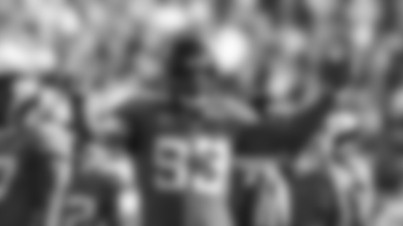Jacksonville Jaguars defensive end Calais Campbell (93) encourages the fans during the second half of an NFL football game against the Pittsburgh Steelers, Sunday, Nov. 18, 2018, in Jacksonville, Fla. (AP Photo/Gary McCullough)